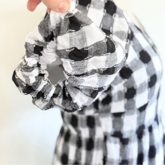 Cato Black and White Checkered Mini Dress - Picture 5 of 10